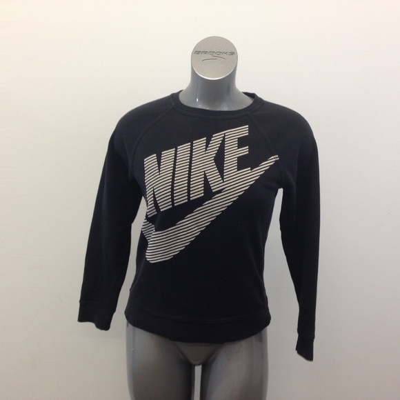 Nike Tops - Nike Women's  Black Spellout Large Sweat Shirt